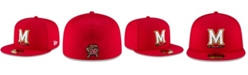 New Era Men's Red Maryland Terrapins Basic 59FIFTY Fitted Hat